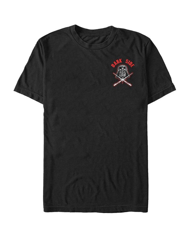 Star Wars Men's Vader Dark Side Logo Short Sleeve T-Shirt Black $19.24 T-Shirts