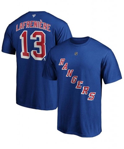 Men's Big and Tall Alexis Lafreniere Blue New York Rangers Name Number T-shirt $18.40 T-Shirts