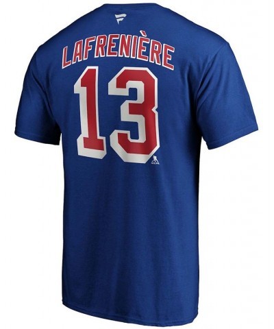 Men's Big and Tall Alexis Lafreniere Blue New York Rangers Name Number T-shirt $18.40 T-Shirts