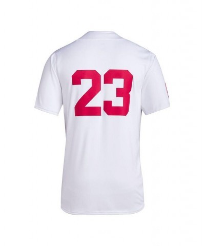 Men's 23 White Rutgers Scarlet Knights Team Baseball Jersey $39.60 Jersey