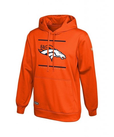 Men's Orange Denver Broncos Combine Authentic Split Defense Pullover Hoodie $39.20 Sweatshirt