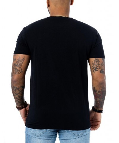 Men's Royal Cheetah Rhinestone T-shirt Black $24.75 T-Shirts