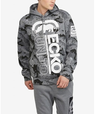 Men's Big and Tall Concealed Camo Hoodie Gray $33.32 Sweatshirt