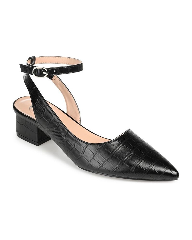 Women's Keefa Ankle-Strap Heels Black $39.90 Shoes