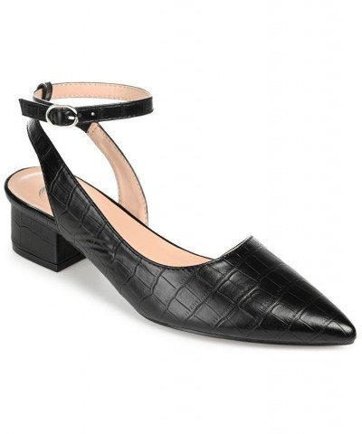 Women's Keefa Ankle-Strap Heels Black $39.90 Shoes