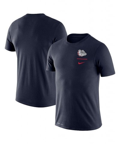 Men's Navy Gonzaga Bulldogs Logo Stack Legend Performance T-shirt $27.99 T-Shirts