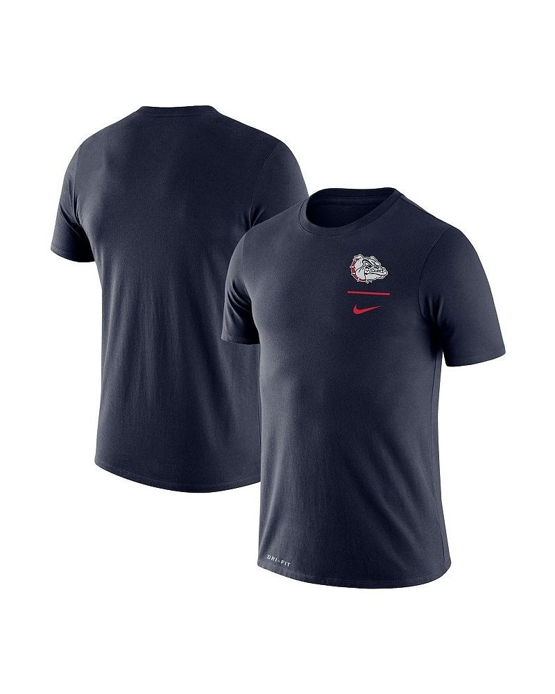 Men's Navy Gonzaga Bulldogs Logo Stack Legend Performance T-shirt $27.99 T-Shirts