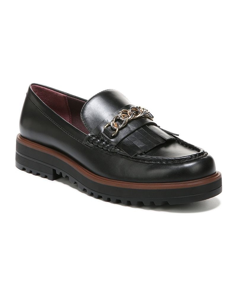 Limit-moc Lug Sole Loafers Black $53.20 Shoes