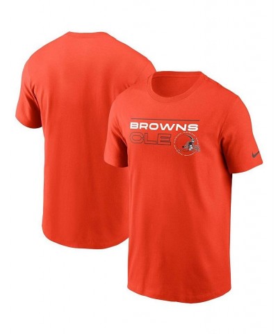 Men's Orange Cleveland Browns Broadcast Essential T-shirt $19.60 T-Shirts