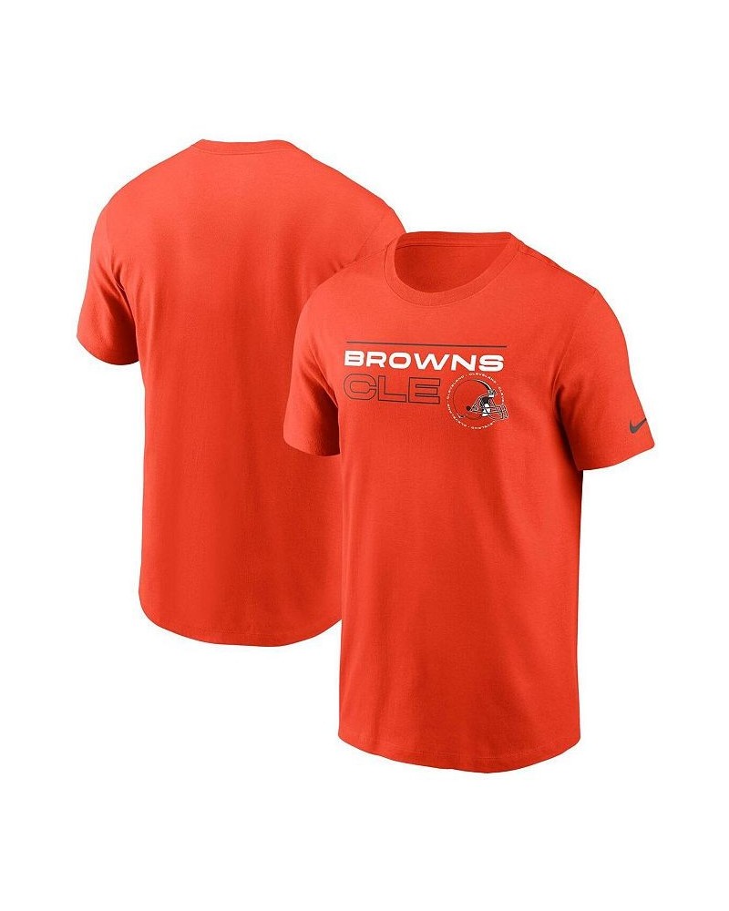 Men's Orange Cleveland Browns Broadcast Essential T-shirt $19.60 T-Shirts