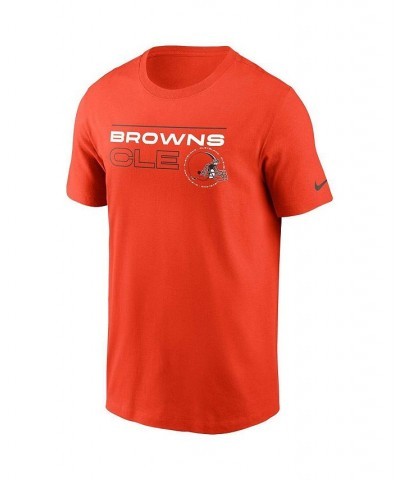 Men's Orange Cleveland Browns Broadcast Essential T-shirt $19.60 T-Shirts