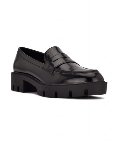 Women's Maibel Slip-on Loafers Black $40.59 Shoes