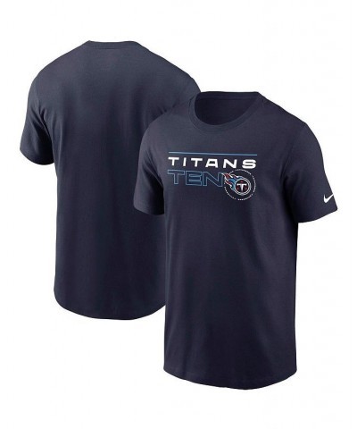 Men's Navy Tennessee Titans Broadcast Essential T-shirt $17.59 T-Shirts