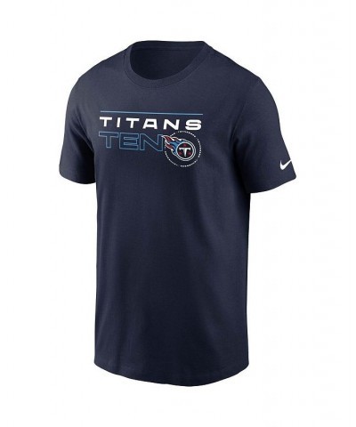 Men's Navy Tennessee Titans Broadcast Essential T-shirt $17.59 T-Shirts