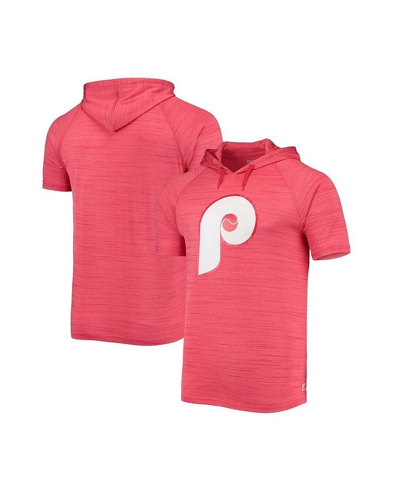 Men's Red Philadelphia Phillies Raglan Hoodie T-shirt $34.19 T-Shirts