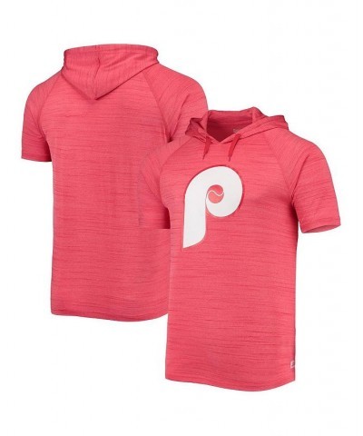 Men's Red Philadelphia Phillies Raglan Hoodie T-shirt $34.19 T-Shirts