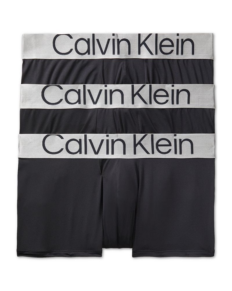 Men's 3-Pk Steel Low Rise Trunks Black $27.27 Underwear