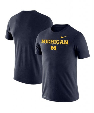 Men's Navy Michigan Wolverines Facility Legend Performance T-shirt $26.49 T-Shirts