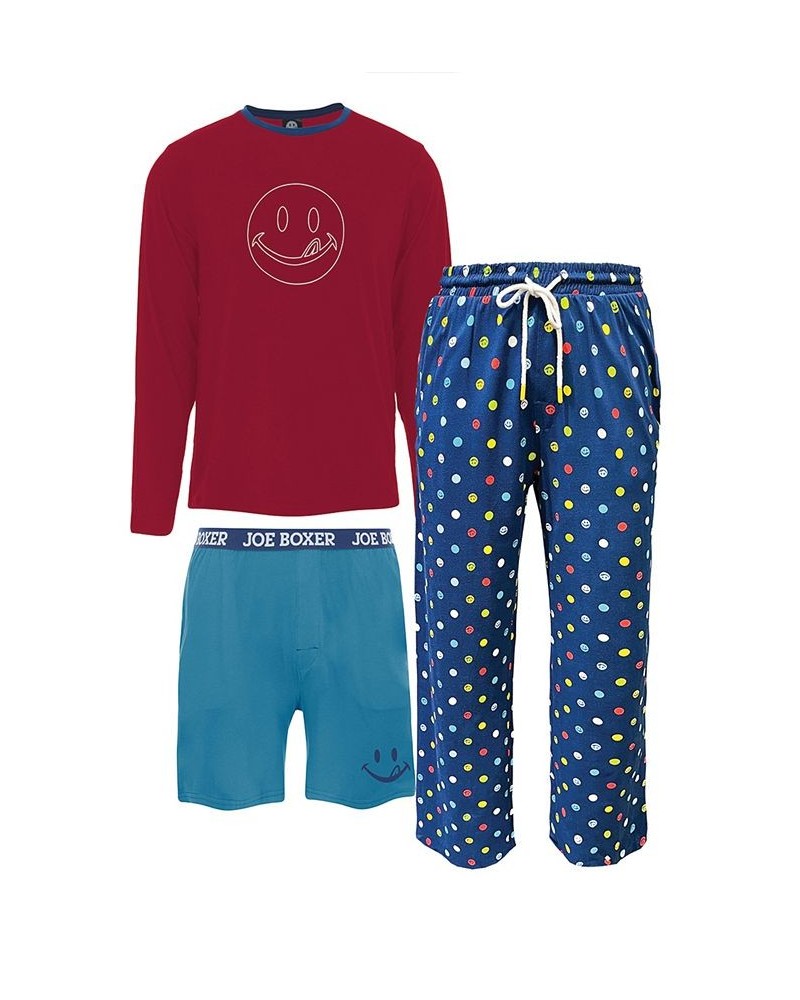 Men's Super Soft Lounge Top, Pants and Shorts Gift, 3 Piece Set $23.65 Pajama