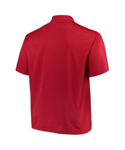 Men's Red Cincinnati Reds Big and Tall Solid Birdseye Polo Shirt $23.64 Polo Shirts