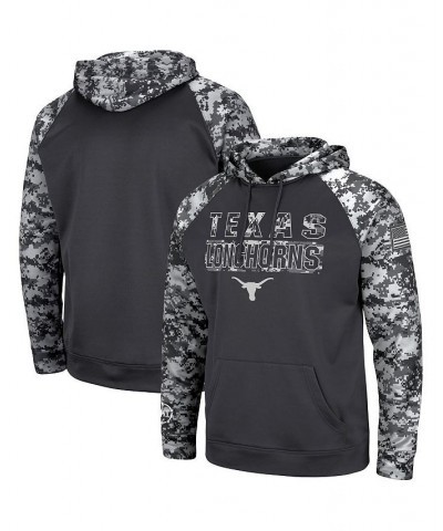 Men's Charcoal Texas Longhorns Big and Tall OHT Military-Inspired Appreciation Digi Camo Raglan Pullover Hoodie $31.50 Sweats...