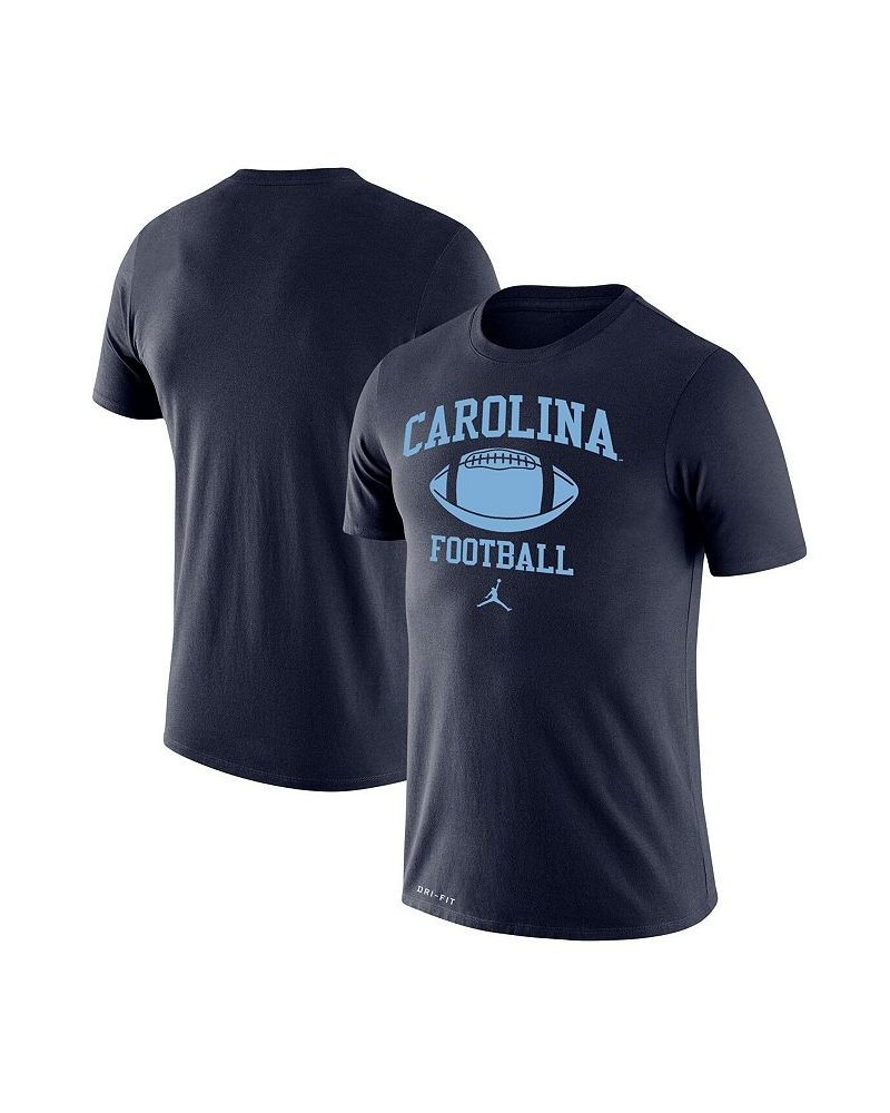 Men's Navy North Carolina Tar Heels Big and Tall Football Legend Performance T-shirt $17.60 T-Shirts