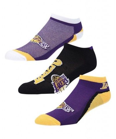 Men's and Women's Los Angeles Lakers Flash Ankle Socks 3-Pack Set $11.48 Socks