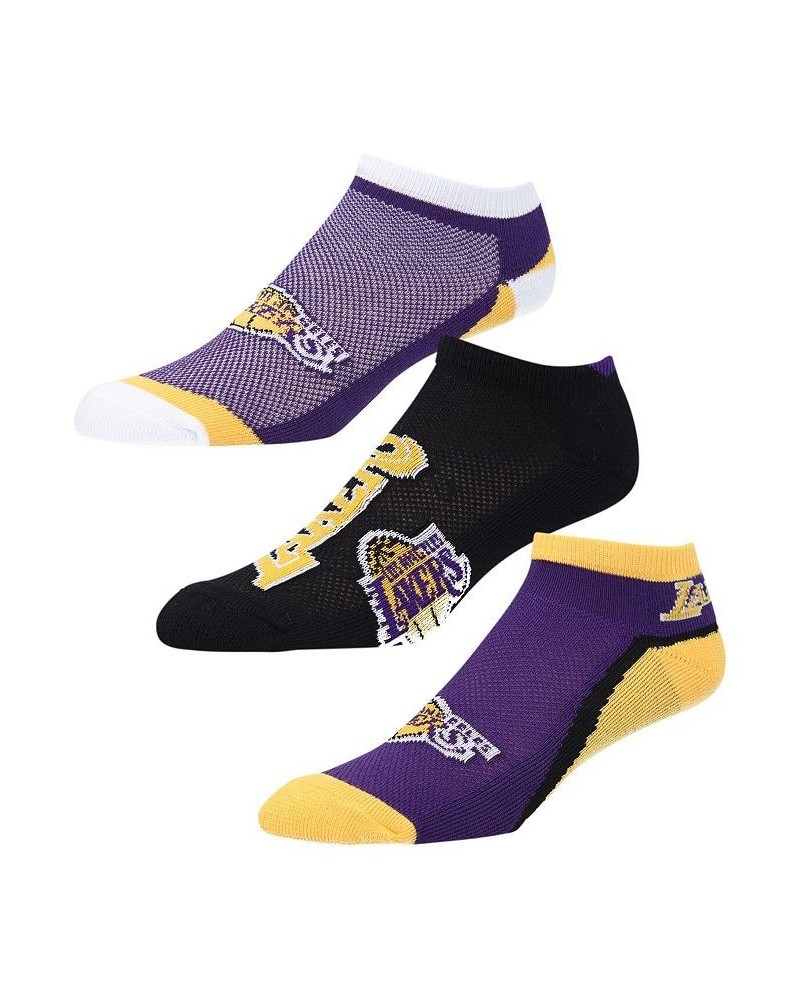 Men's and Women's Los Angeles Lakers Flash Ankle Socks 3-Pack Set $11.48 Socks