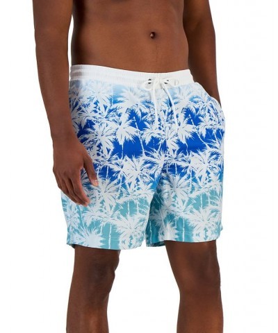 Men's Palm Ombre Swim Trunks Blue $13.49 Swimsuits