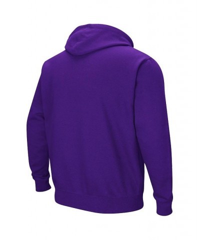 Men's Purple Northern Iowa Panthers Arch and Logo Pullover Hoodie $27.50 Sweatshirt