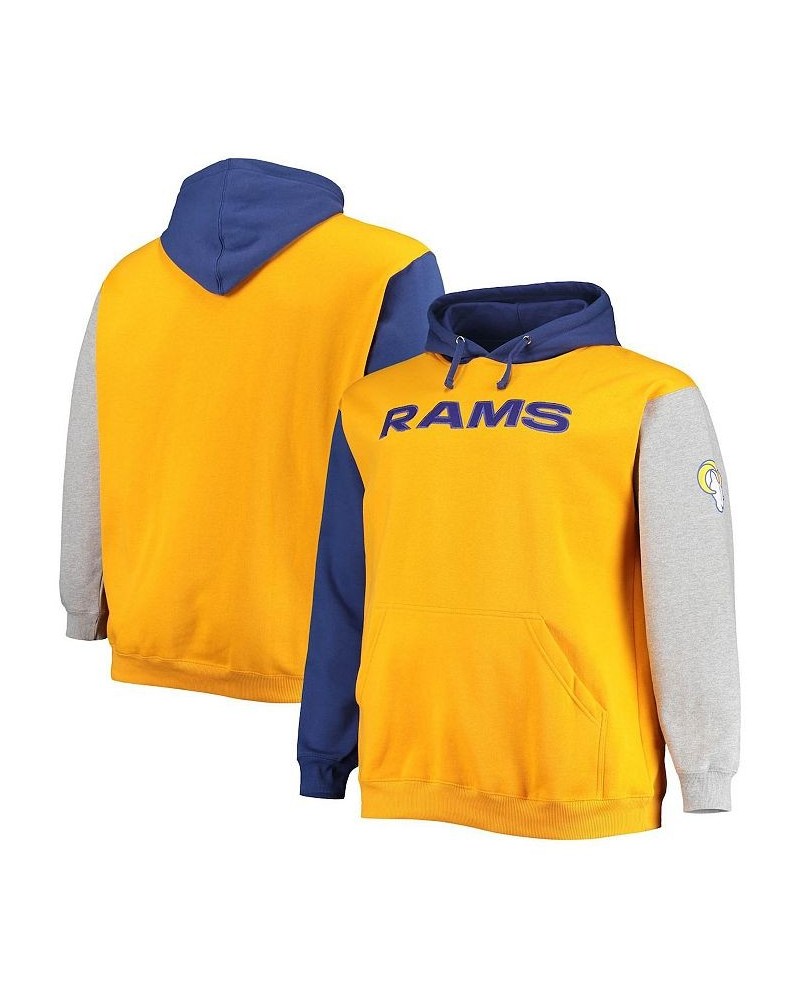 Men's Royal, Gold Los Angeles Rams Big and Tall Pullover Hoodie $34.30 Sweatshirt