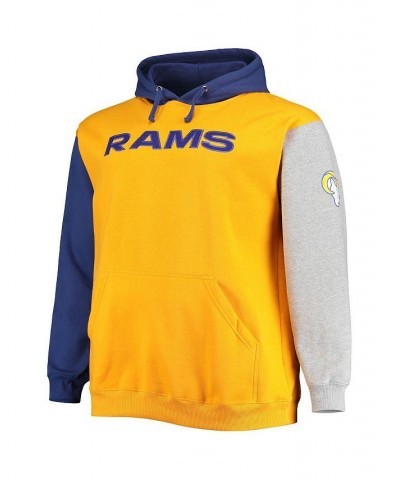 Men's Royal, Gold Los Angeles Rams Big and Tall Pullover Hoodie $34.30 Sweatshirt