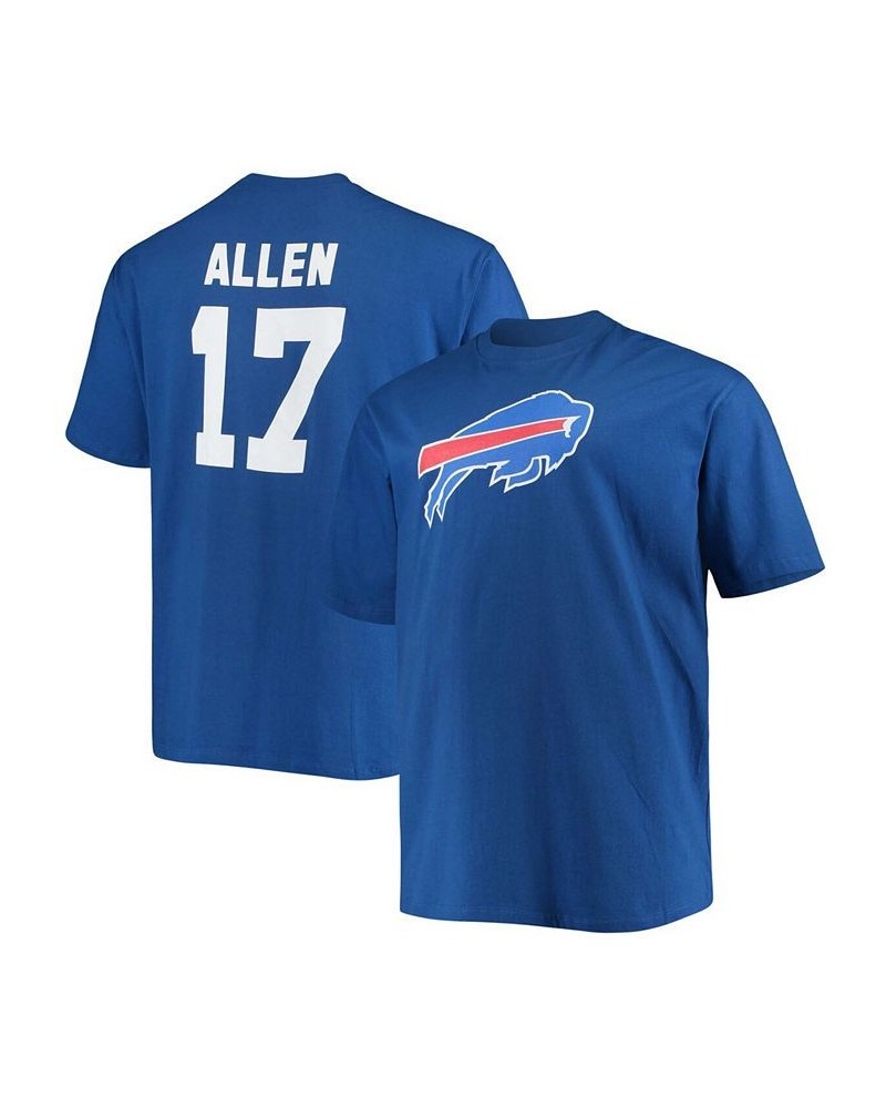 Men's Big and Tall Josh Allen Royal Buffalo Bills Player Name Number T-shirt $23.36 T-Shirts