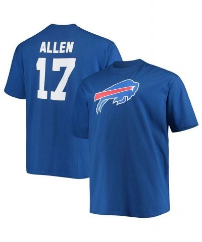 Men's Big and Tall Josh Allen Royal Buffalo Bills Player Name Number T-shirt $23.36 T-Shirts