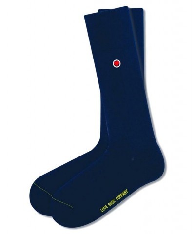 Men's Solid Socks - Navy Blue $11.22 Socks