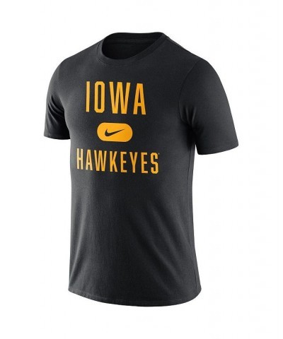 Men's Black Iowa Hawkeyes Team Arch T-shirt $15.40 T-Shirts