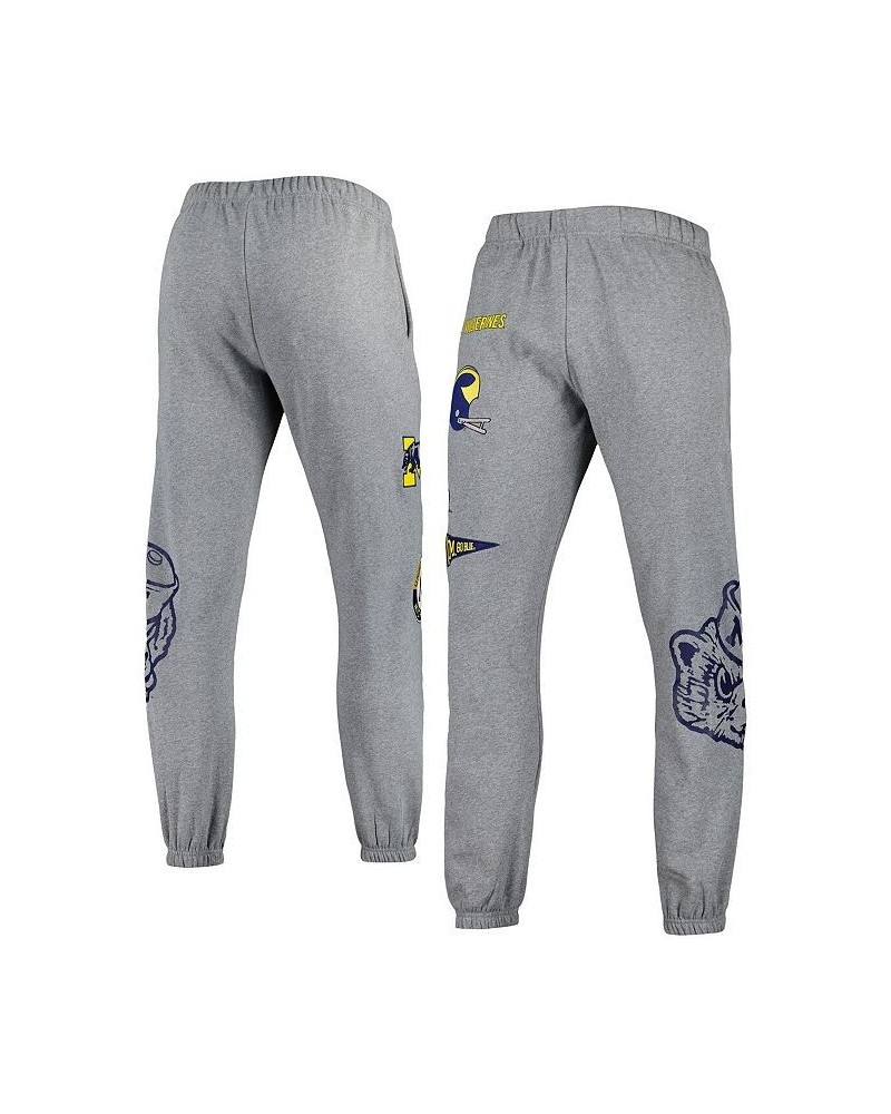 Men's Heather Gray Michigan Wolverines City Collection Fleece Sweatpants $38.50 Pants