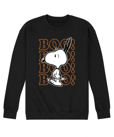 Men's Peanuts Boo Fleece T-shirt Black $27.50 T-Shirts