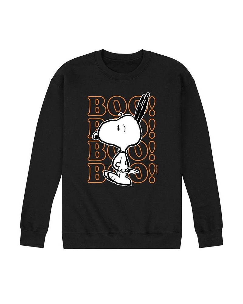 Men's Peanuts Boo Fleece T-shirt Black $27.50 T-Shirts