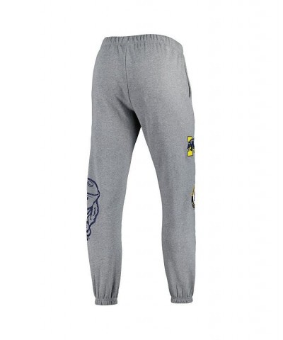 Men's Heather Gray Michigan Wolverines City Collection Fleece Sweatpants $38.50 Pants