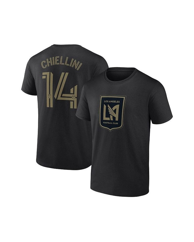 Men's Branded Giorgio Chiellini Black LAFC Authentic Stack Name and Number T-shirt $21.15 T-Shirts