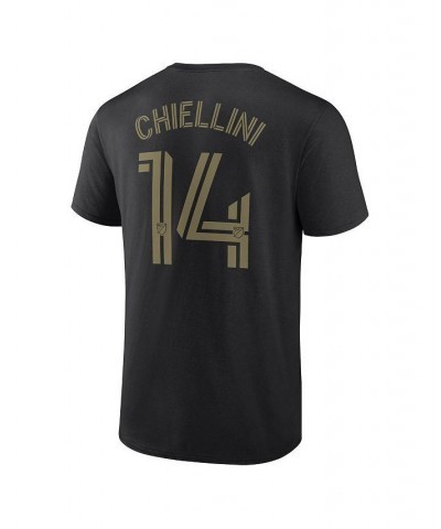 Men's Branded Giorgio Chiellini Black LAFC Authentic Stack Name and Number T-shirt $21.15 T-Shirts