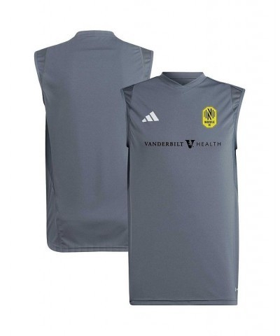 Men's Gray Nashville SC 2023 On-Field Sleeveless Training Jersey $27.60 Jersey