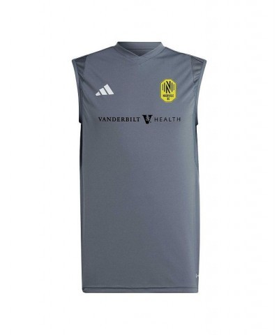 Men's Gray Nashville SC 2023 On-Field Sleeveless Training Jersey $27.60 Jersey