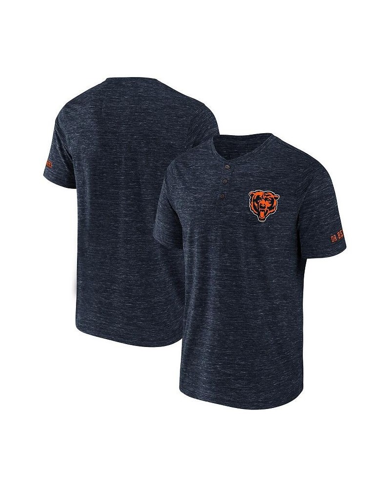 Men's NFL x Darius Rucker Collection by Navy Chicago Bears Slub Henley T-shirt $26.39 T-Shirts