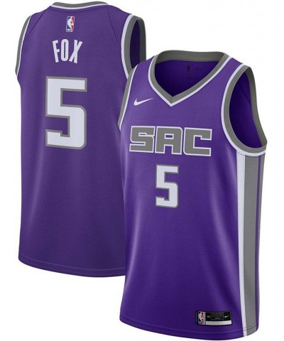 Men's De'Aaron Fox Purple Sacramento Kings 2020/21 Swingman Jersey - Icon Edition $39.56 Jersey