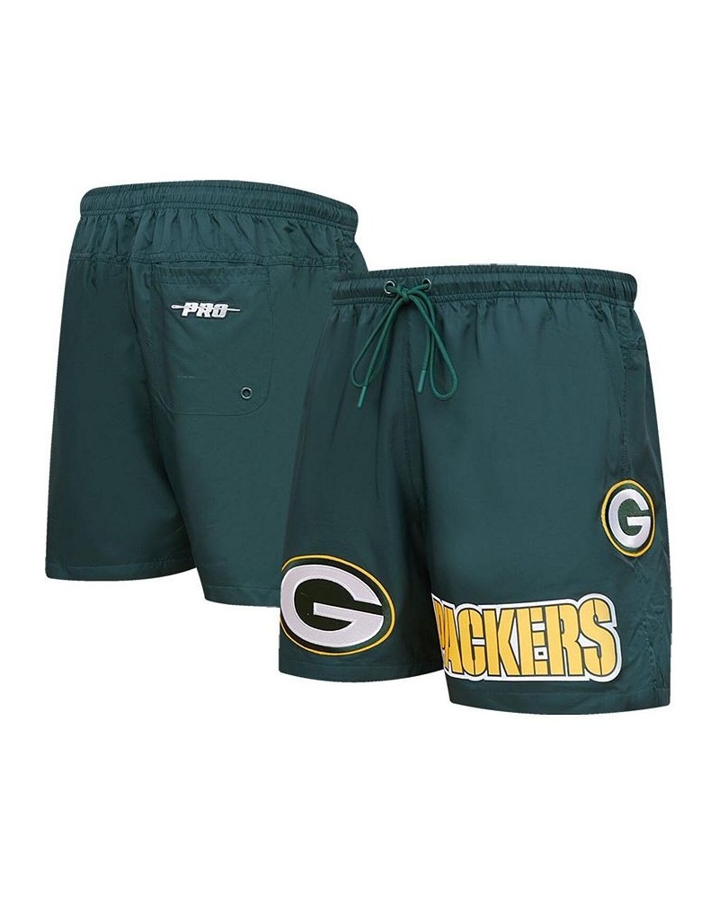 Men's Green Green Bay Packers Woven Shorts $44.10 Shorts