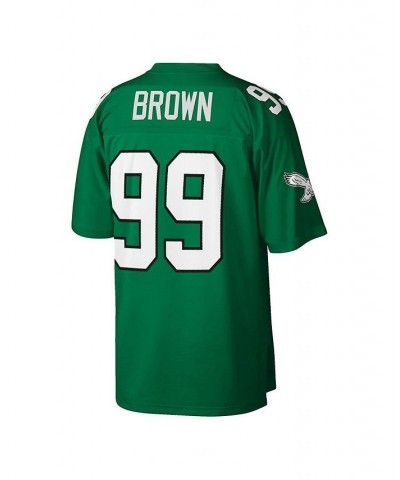 Men's Jerome Brown Kelly Green Philadelphia Eagles Big and Tall 1990 Retired Player Replica Jersey $59.50 Jersey