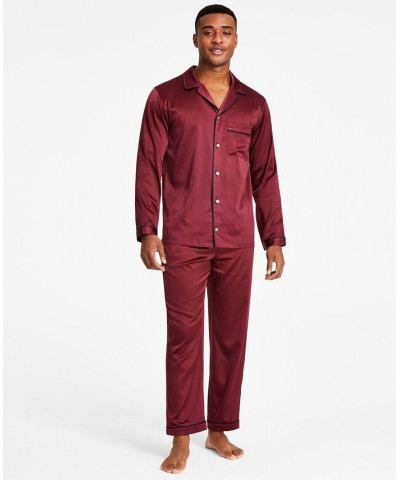 I.N.C. International Concepts Men's 2-Pc. Tipped Pajama Set Red $19.35 Pajama