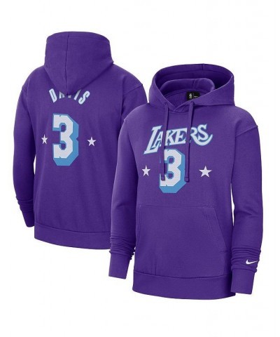 Men's Anthony Davis Purple Los Angeles Lakers 2021/22 City Edition Name and Number Pullover Hoodie $29.04 Sweatshirt